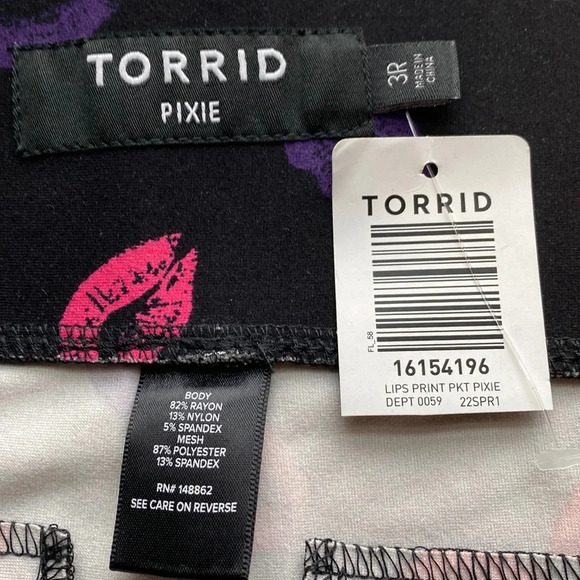 TORRID NEW Pocket Pixie Luxe Ponte Lips Pants Plus Size 3X - Picture 9 of 11